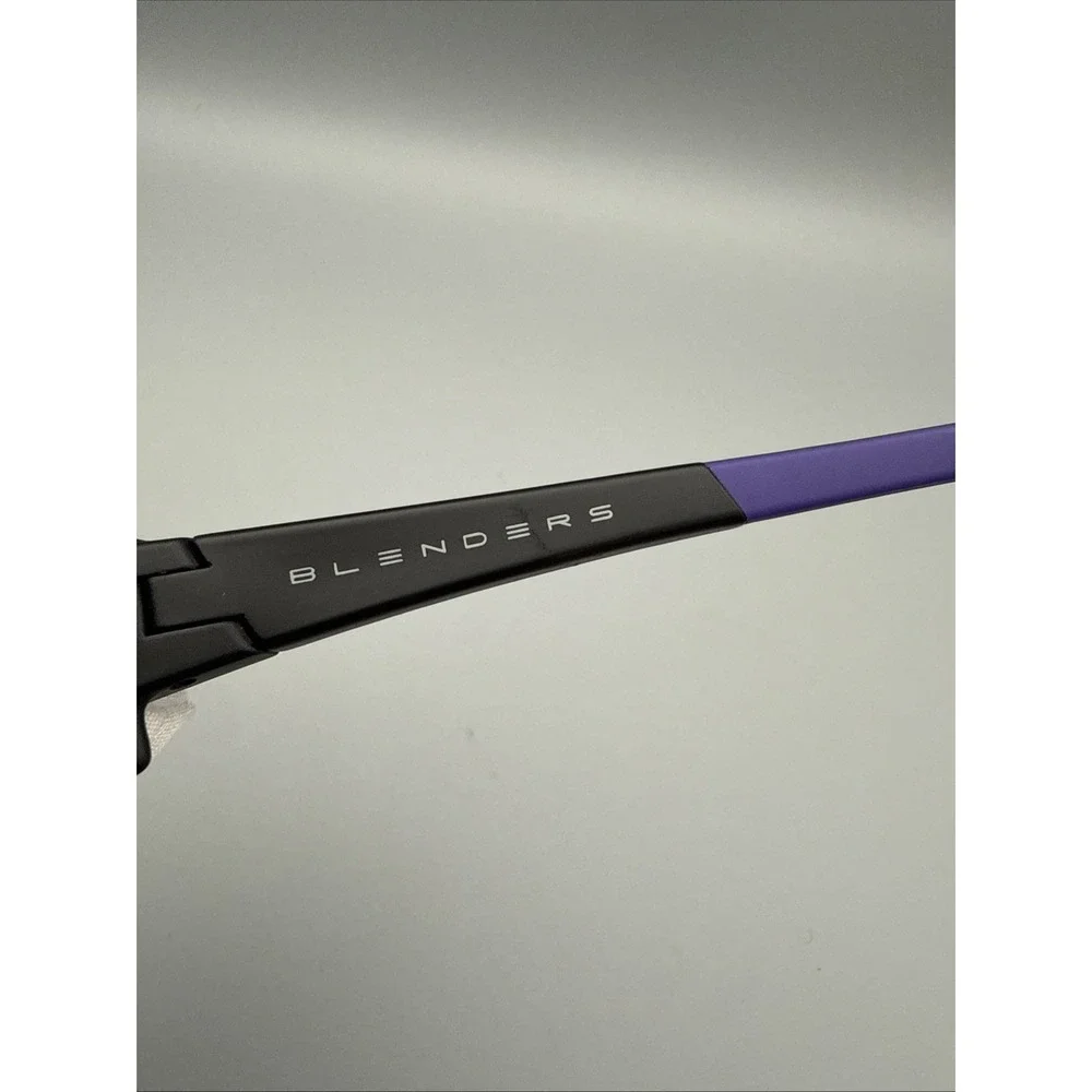 Blenders Eclipse X2 Violet Victory Authentic Polarized Shield Sunglasses Black